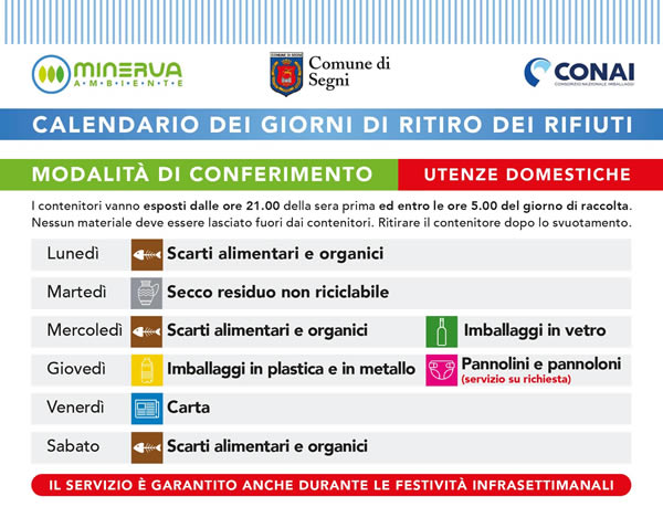 calendario utenze domestiche