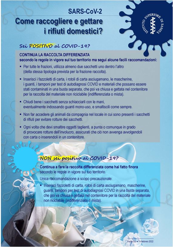 manifesto rifiuti covid